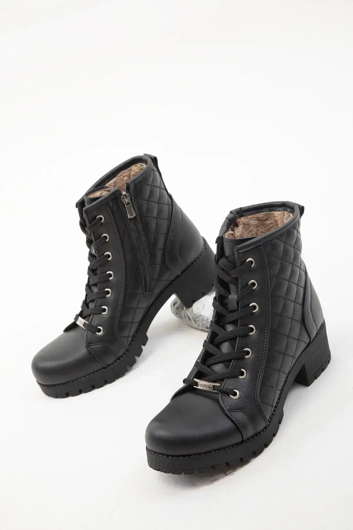 Black Kapitone 13786 Bot & Bootie - 2398