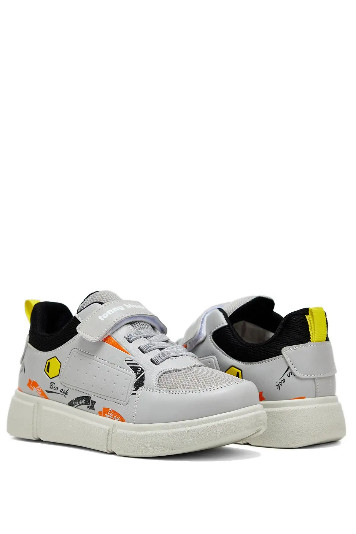 کفش راحتی ولکرو یونیسکس یخی مشکی بچه گانه - 1558 کفش راحتی ولکرو یونیسکس یخی مشکی بچه گانه - 1558