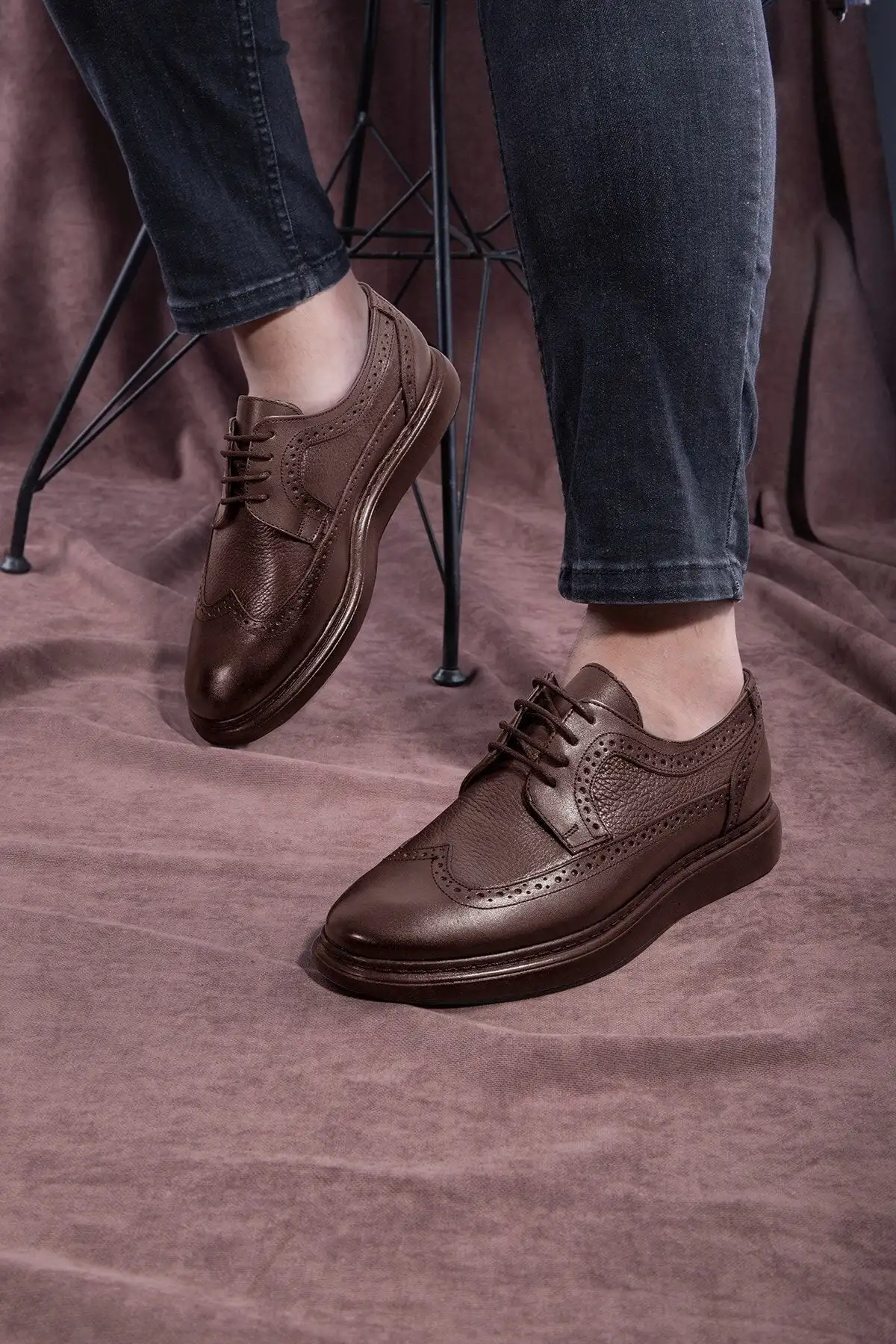 کفش کلاسیک روزانه مردانه چرم اصل Lusso، کفش کلاسیک چرم اصل، دربی کلاسیک - 1866 کفش کلاسیک روزانه مردانه چرم اصل Lusso، کفش کلاسیک چرم اصل، دربی کلاسیک - 1866