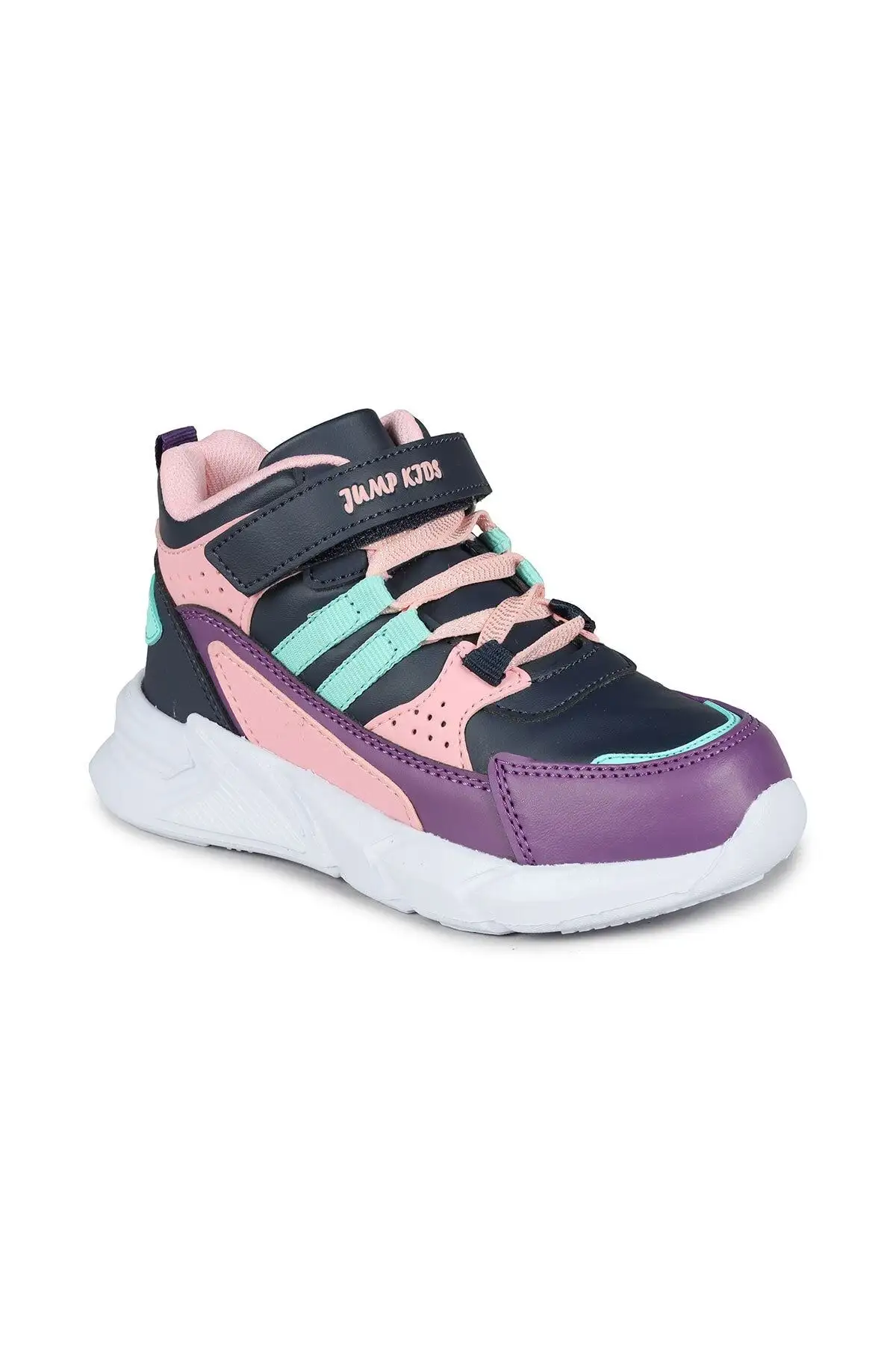 27823 Velcro Salmon Pink - کفش کتانی زمستانی دخترانه آبی سرمه ای - 1619 27823 Velcro Salmon Pink - کفش کتانی زمستانی دخترانه آبی سرمه ای - 1619