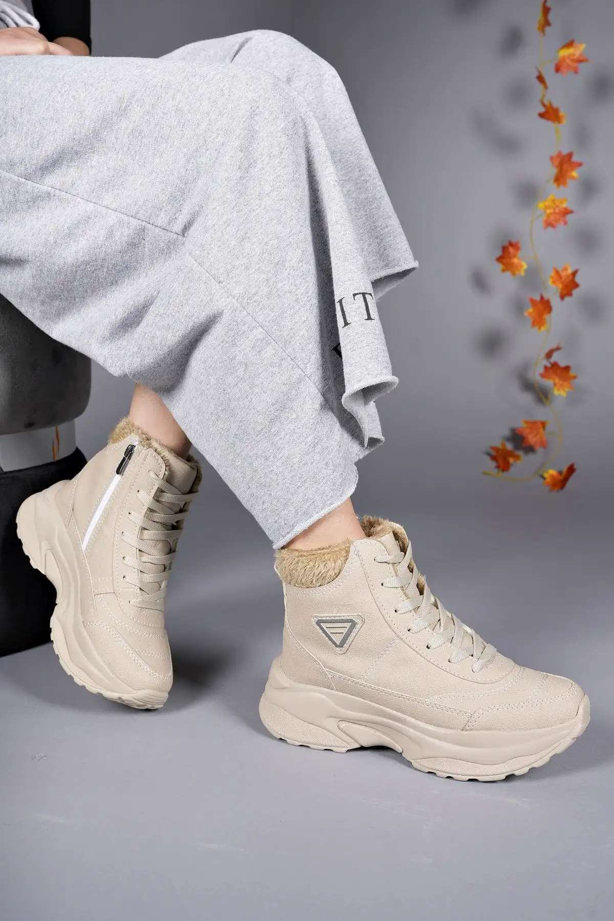 Beige Unisex Bot 0012123 - 2371 Beige Unisex Bot 0012123 - 2371