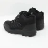 unisex Black Wool Zipper Bot X Step - 2427