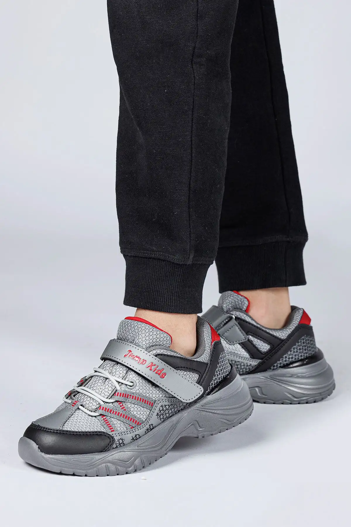 29187 کفش کتانی یونیسکس بچه گانه Velcro Grey - 2235 29187 کفش کتانی یونیسکس بچه گانه Velcro Grey - 2235