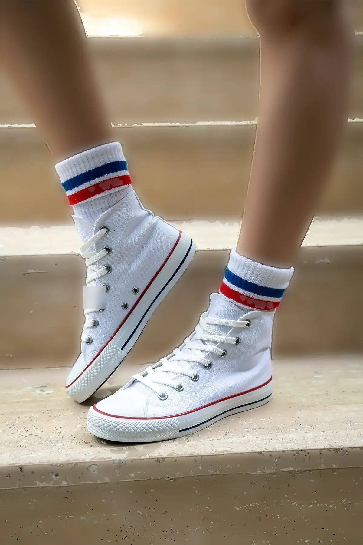 کفش کتانی یونیکس مدل کتانی بلند بلند - 2257 کفش کتانی یونیکس مدل کتانی بلند بلند - 2257