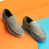 کفش راحتی مردانه چرم طبیعی Facile Seede Leafer Shoes Sand Beige - 1880