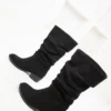 BLACK SUEDE WOMAN BOT & BOOTIE 15331 - 2396