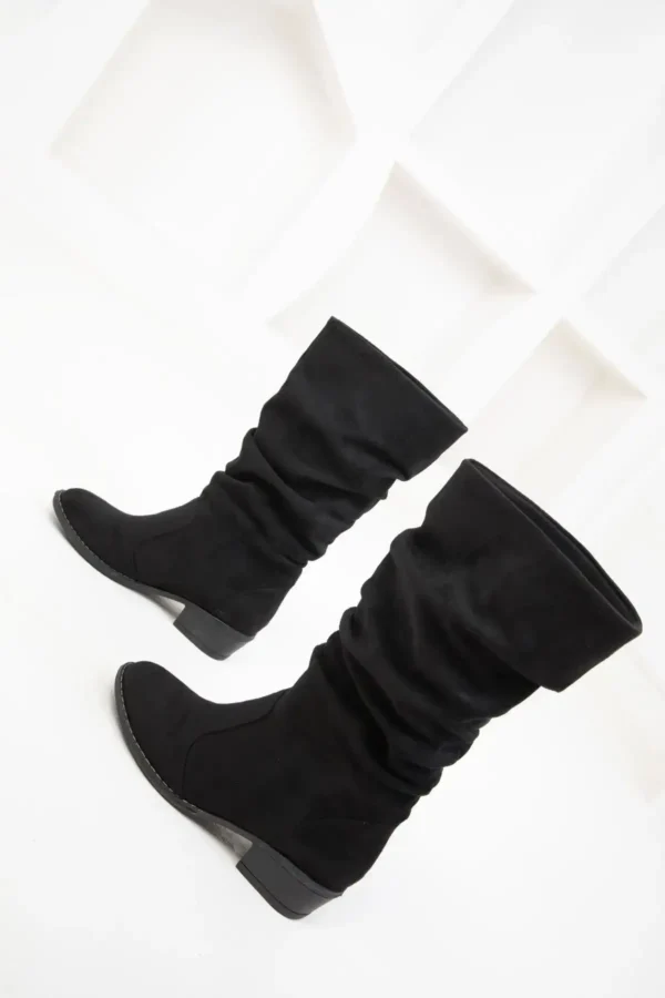 BLACK SUEDE WOMAN BOT & BOOTIE 15331 - 2396