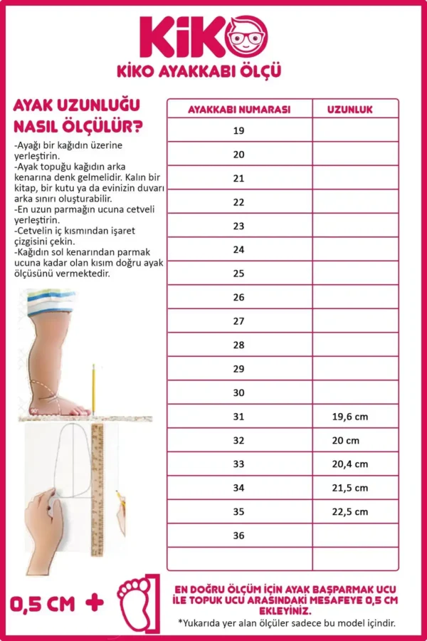 کفش اسپرت دخترانه کژوال Tesan Velcro - 1507