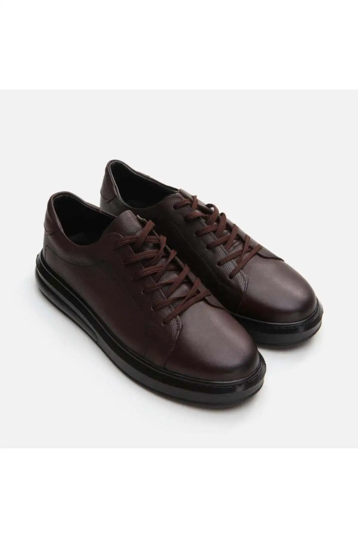 کفش راحتی مردانه قهوه ای چرم اصل - 1867 کفش راحتی مردانه قهوه ای چرم اصل - 1867