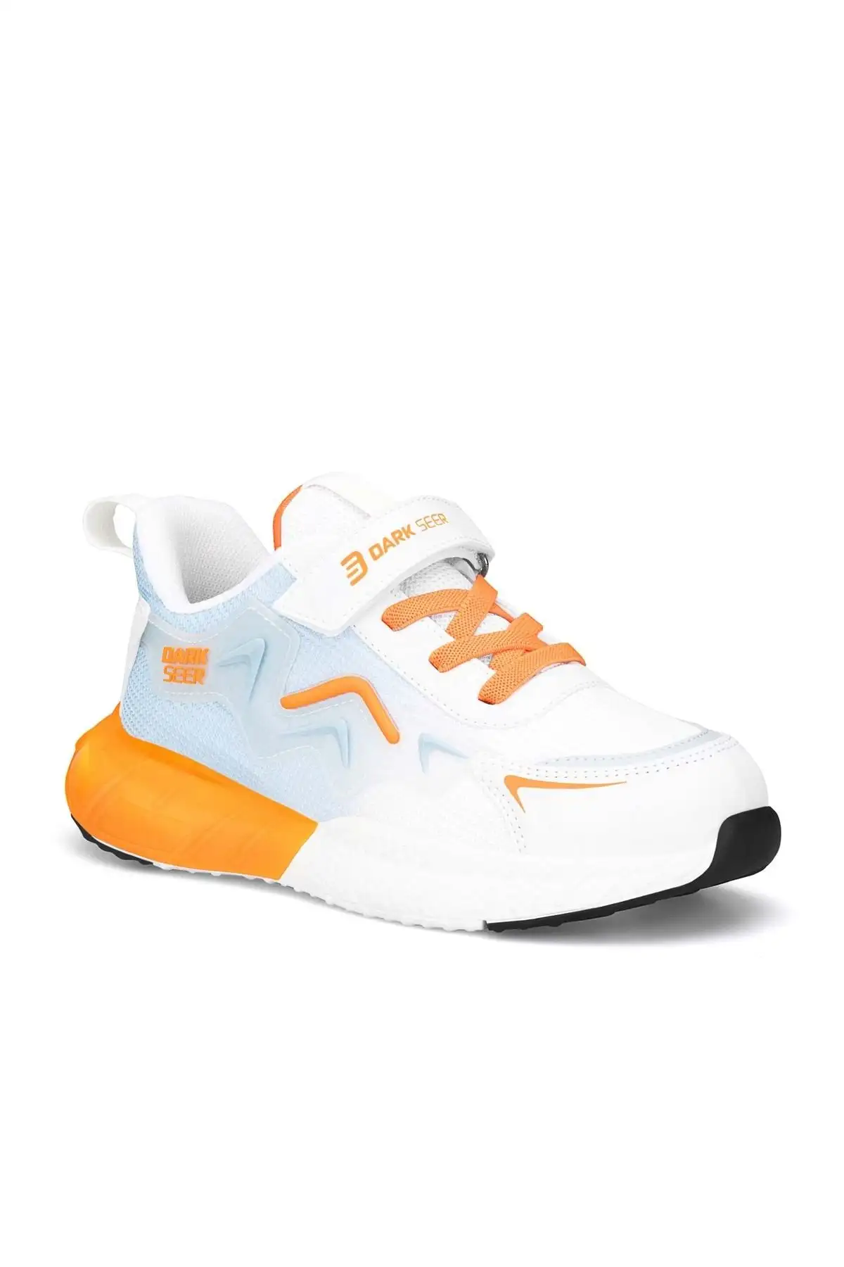 کفش ورزشی بچه گانه DS Mirana سفید آبی نارنجی - 1410 کفش ورزشی بچه گانه DS Mirana سفید آبی نارنجی - 1410