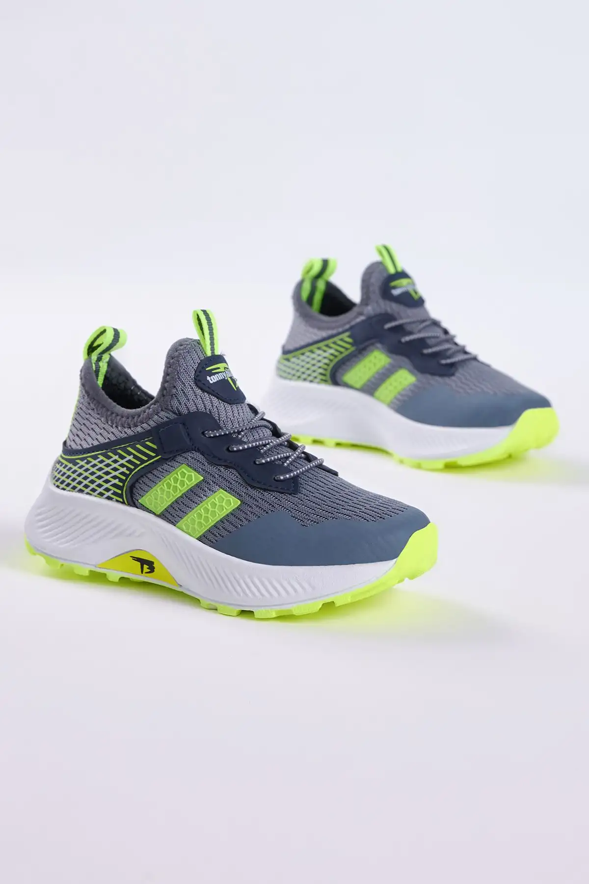 کفش کتانی توری پارچه ای تنفسی راحت کودکانه یونیسکس دودی زرد دودی - 1490 کفش کتانی توری پارچه ای تنفسی راحت کودکانه یونیسکس دودی زرد دودی - 1490