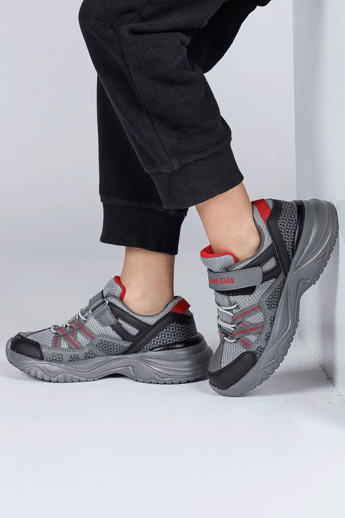 29187 کفش کتانی یونیسکس بچه گانه Velcro Grey - 2235 29187 کفش کتانی یونیسکس بچه گانه Velcro Grey - 2235