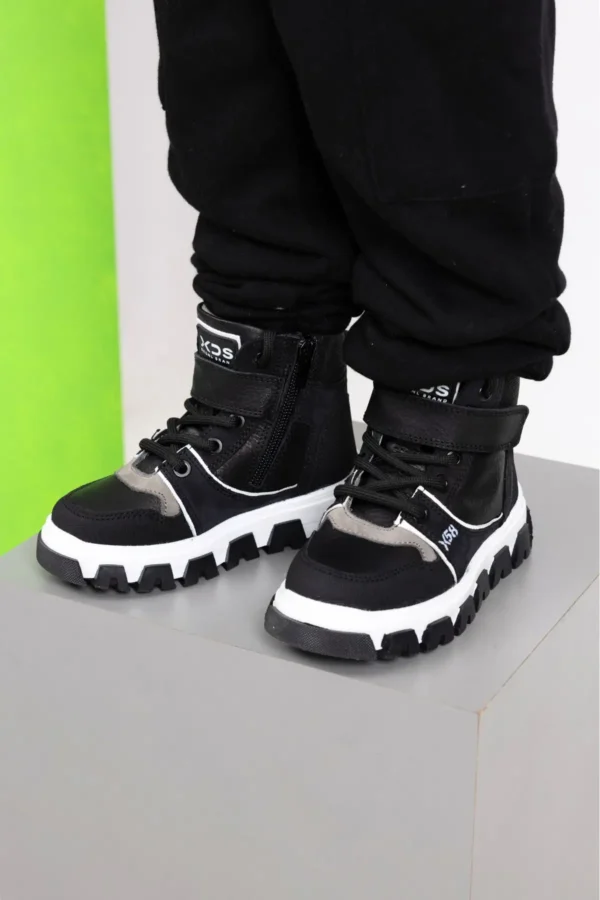 BOT LACık و Zipper Boy Bot Black - 2356