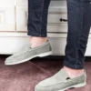کفش راحتی مردانه چرم طبیعی Facile Seede Leafer Shoes Sand Beige - 1880