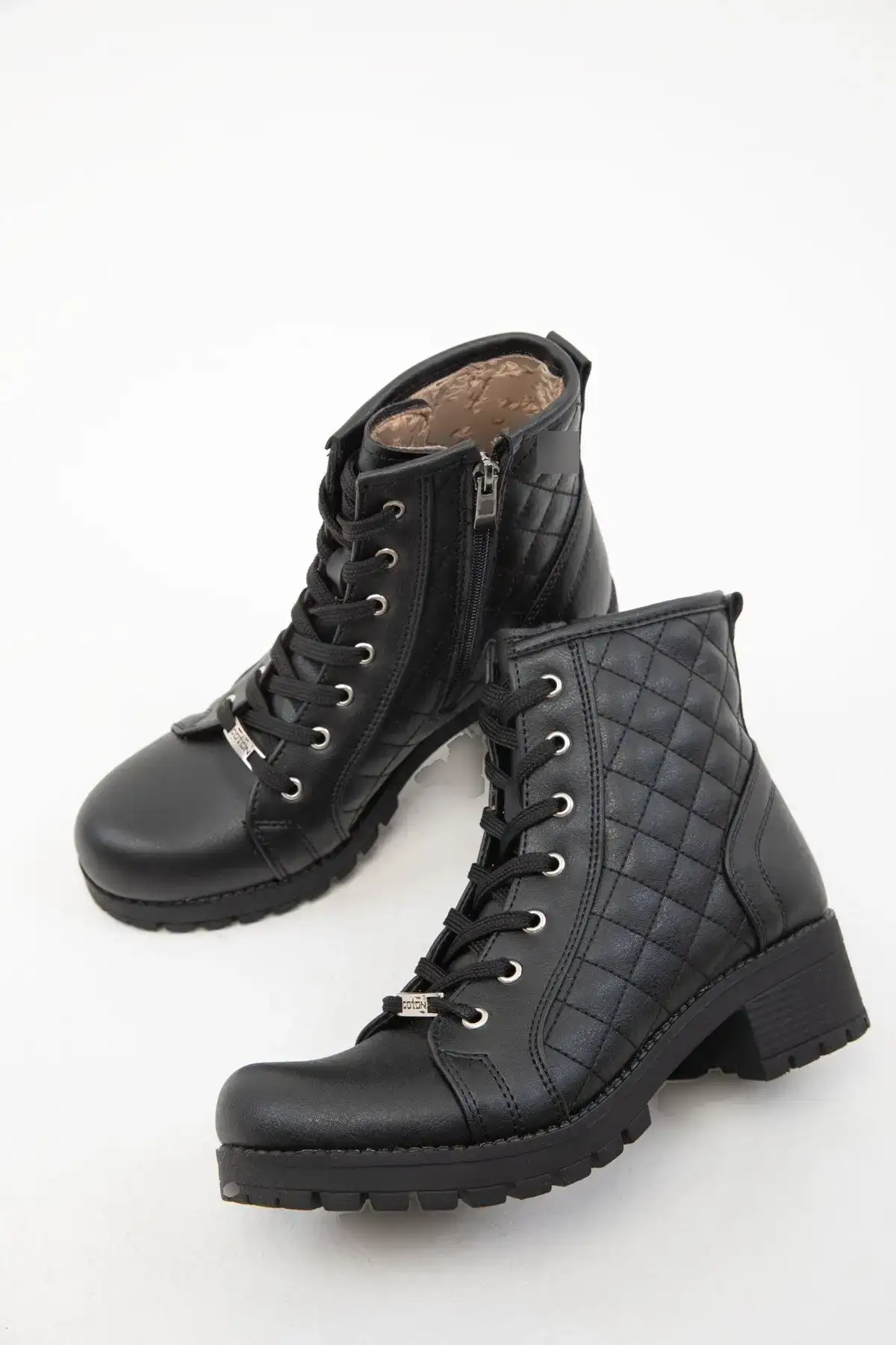 Black Kapitone 13786 Bot & Bootie - 2398