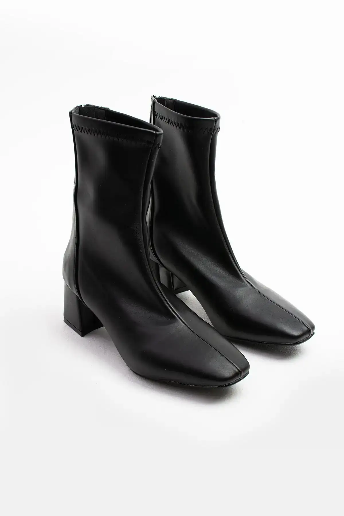 بوت چکمه سیاه و سفید چکمه زنانه با کیفیت کوتاه چرم چرمی با کیفیت چرمی چرمی با کیفیت و بوته زمستانی - 2376 بوت چکمه سیاه و سفید چکمه زنانه با کیفیت کوتاه چرم چرمی با کیفیت چرمی چرمی با کیفیت و بوته زمستانی - 2376