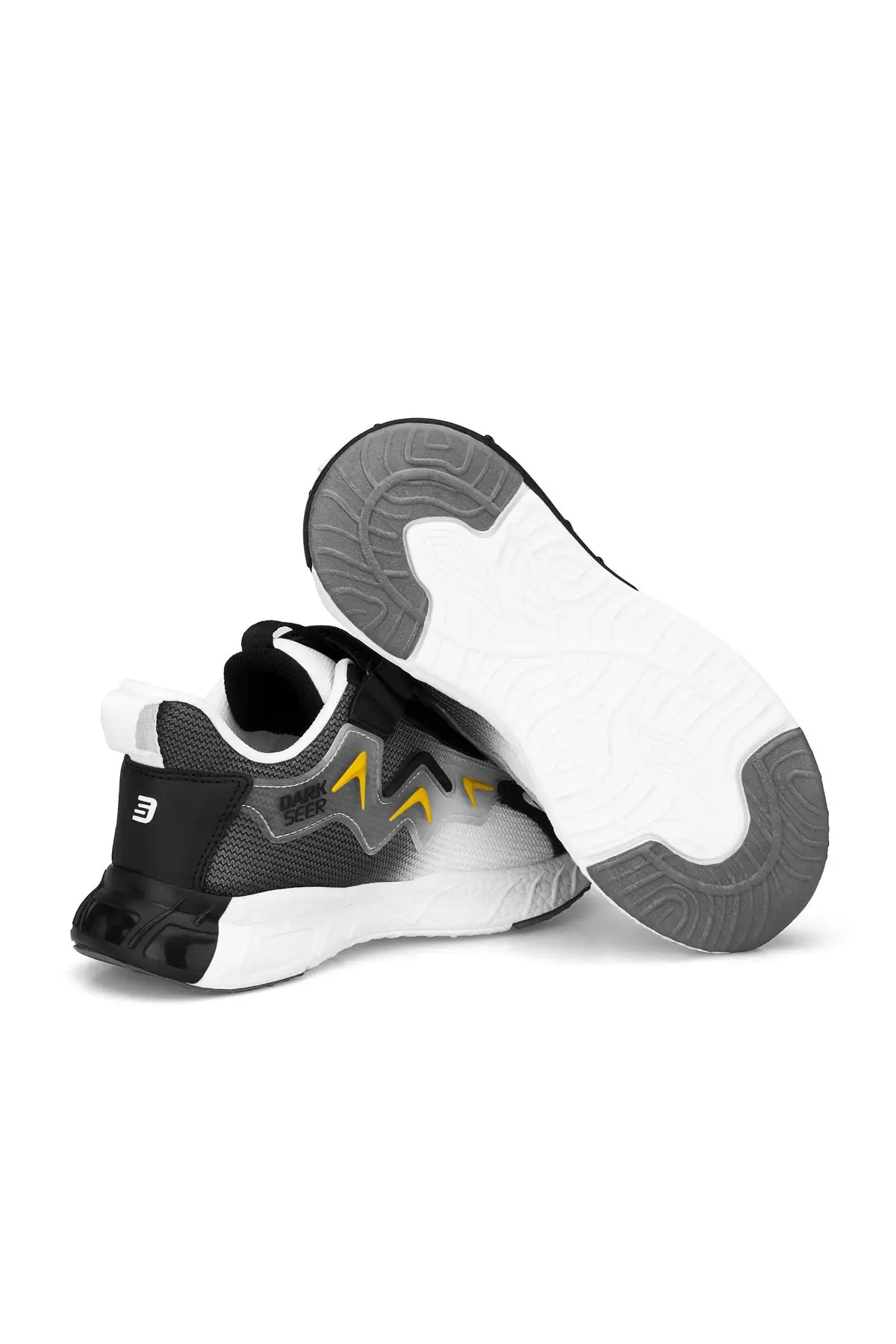 کفش کتانی بچه گانه زرد مشکی - 1414 کفش کتانی بچه گانه زرد مشکی - 1414