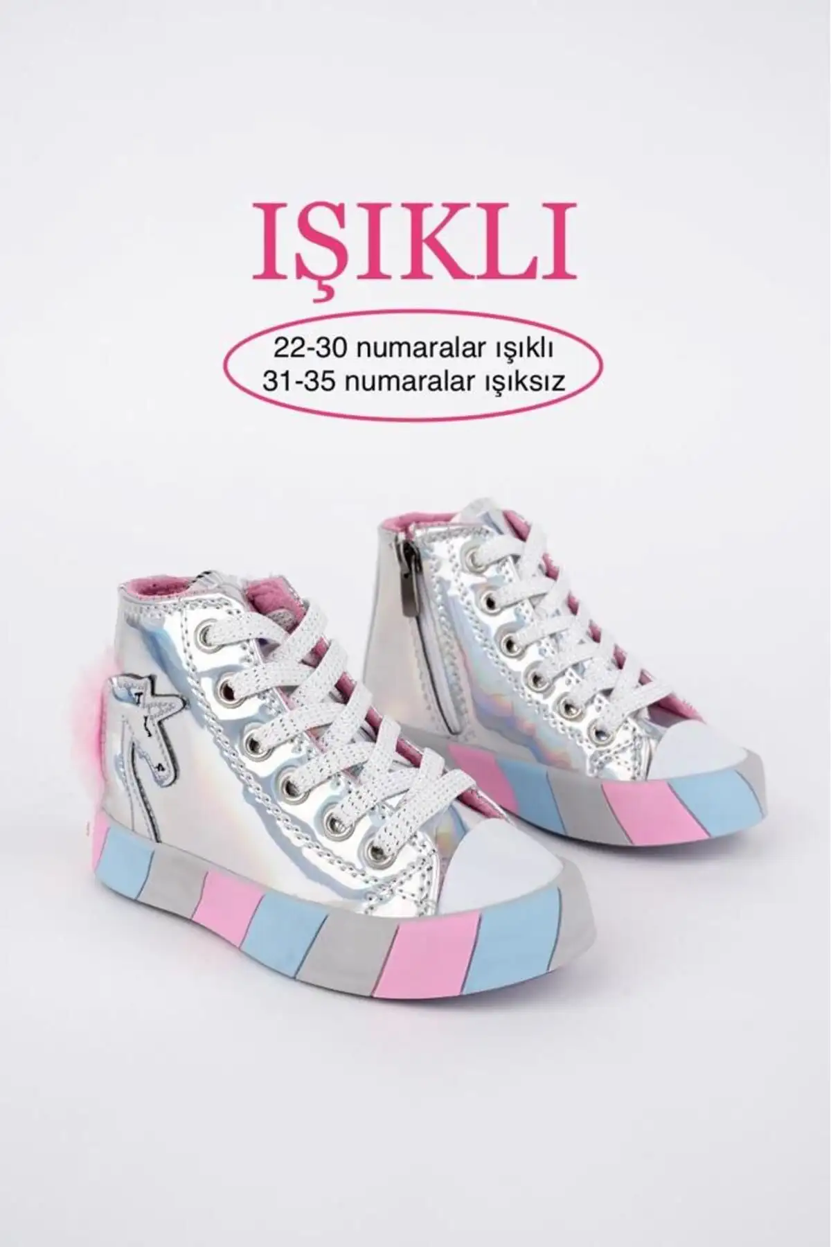 کفش کتانی دخترانه هولوگرام تک شاخ ارتوپدی - 1570 کفش کتانی دخترانه هولوگرام تک شاخ ارتوپدی - 1570