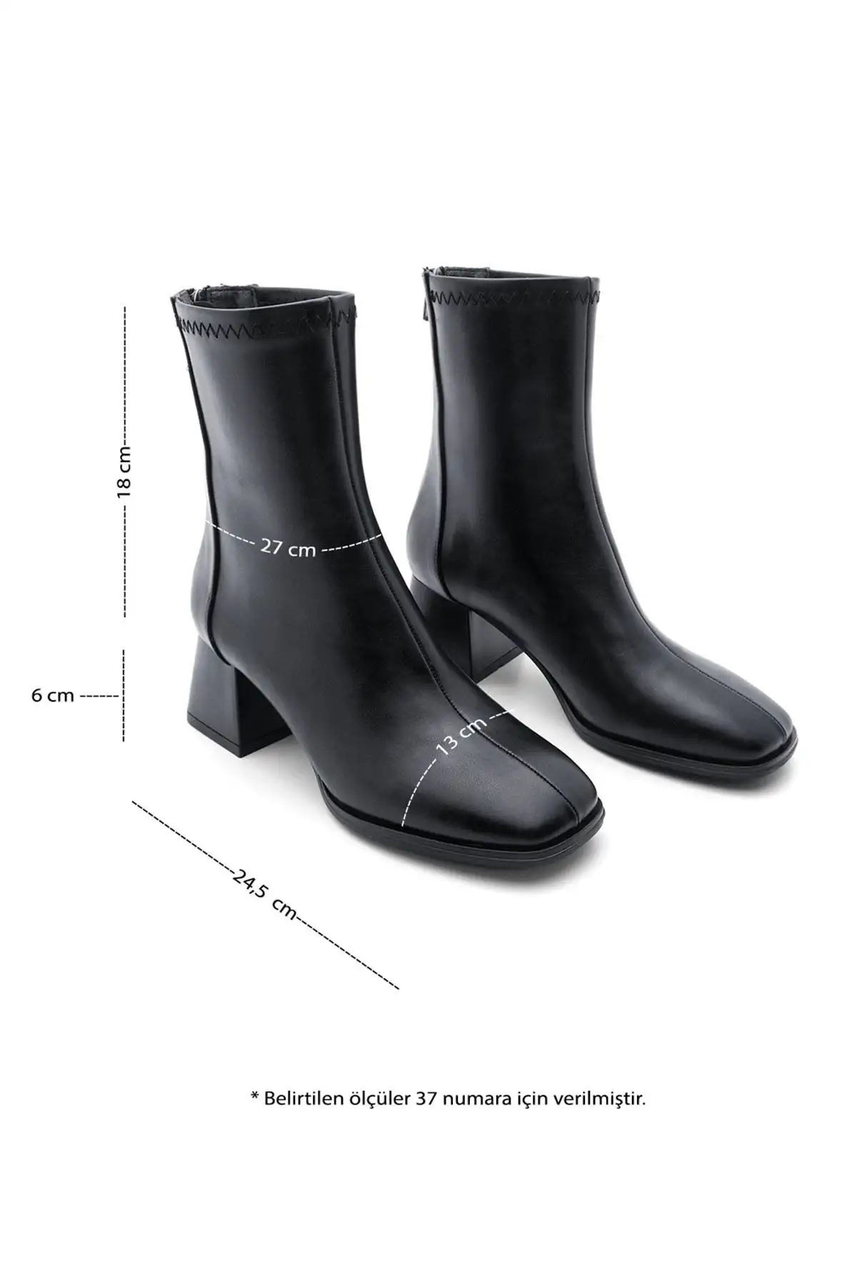 Womene Heeped Bot Kip Nayis سیاه با Ziply Back - 2372 Womene Heeped Bot Kip Nayis سیاه با Ziply Back - 2372