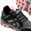 کفش مخصوص راهپیمایی پارچه ای Velcro Trekking کفی ترمو صورتی دودی یونیسکس - 1498