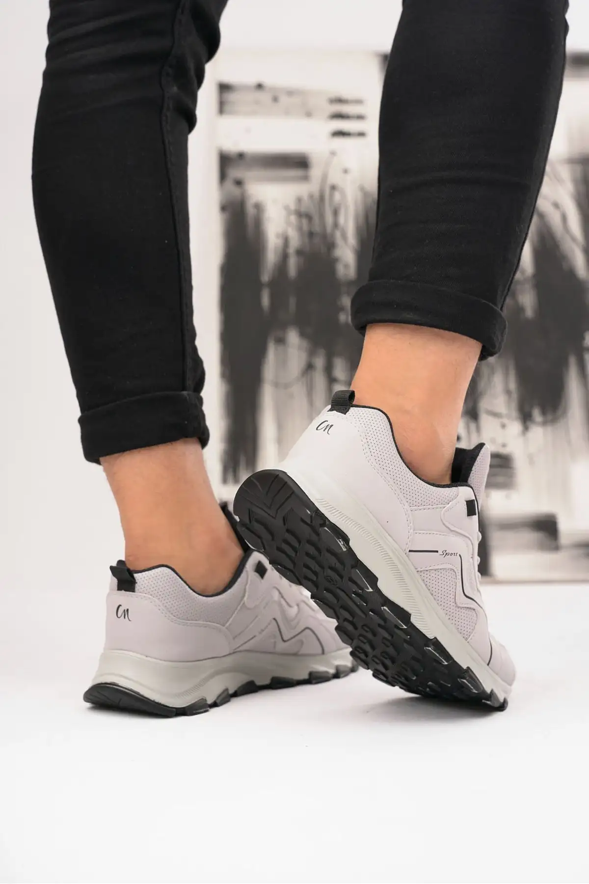 کفش ورزشی کتانی ارتوپدی روزانه بنددار پیاده روی مردانه - 2212 کفش ورزشی کتانی ارتوپدی روزانه بنددار پیاده روی مردانه - 2212