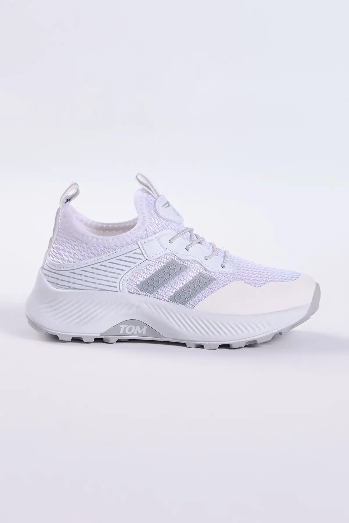 کفش ورزشی توری پارچه ای راحت تنفسی نقره ای یونیسکس بچه گانه - 1571 کفش ورزشی توری پارچه ای راحت تنفسی نقره ای یونیسکس بچه گانه - 1571