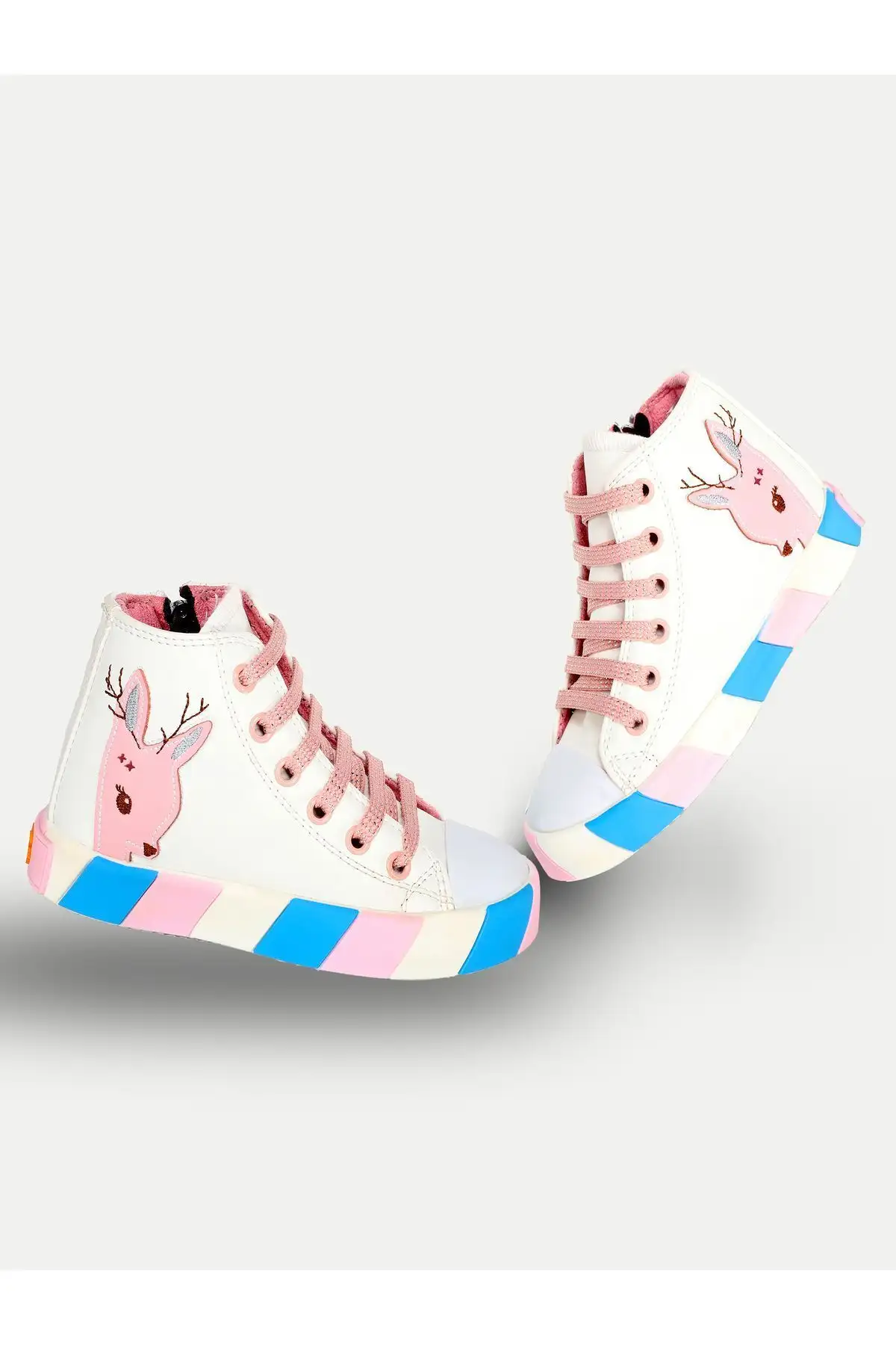 کفش کتانی دخترانه ساپورت ارتوپدی سفید Ceylan - 1412 کفش کتانی دخترانه ساپورت ارتوپدی سفید Ceylan - 1412