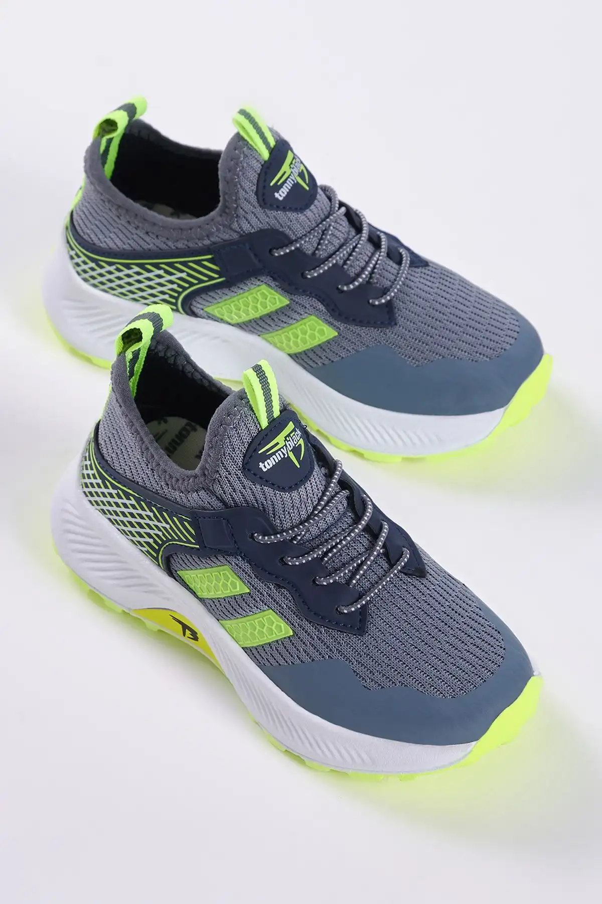 کفش کتانی توری پارچه ای تنفسی راحت کودکانه یونیسکس دودی زرد دودی - 1490 کفش کتانی توری پارچه ای تنفسی راحت کودکانه یونیسکس دودی زرد دودی - 1490