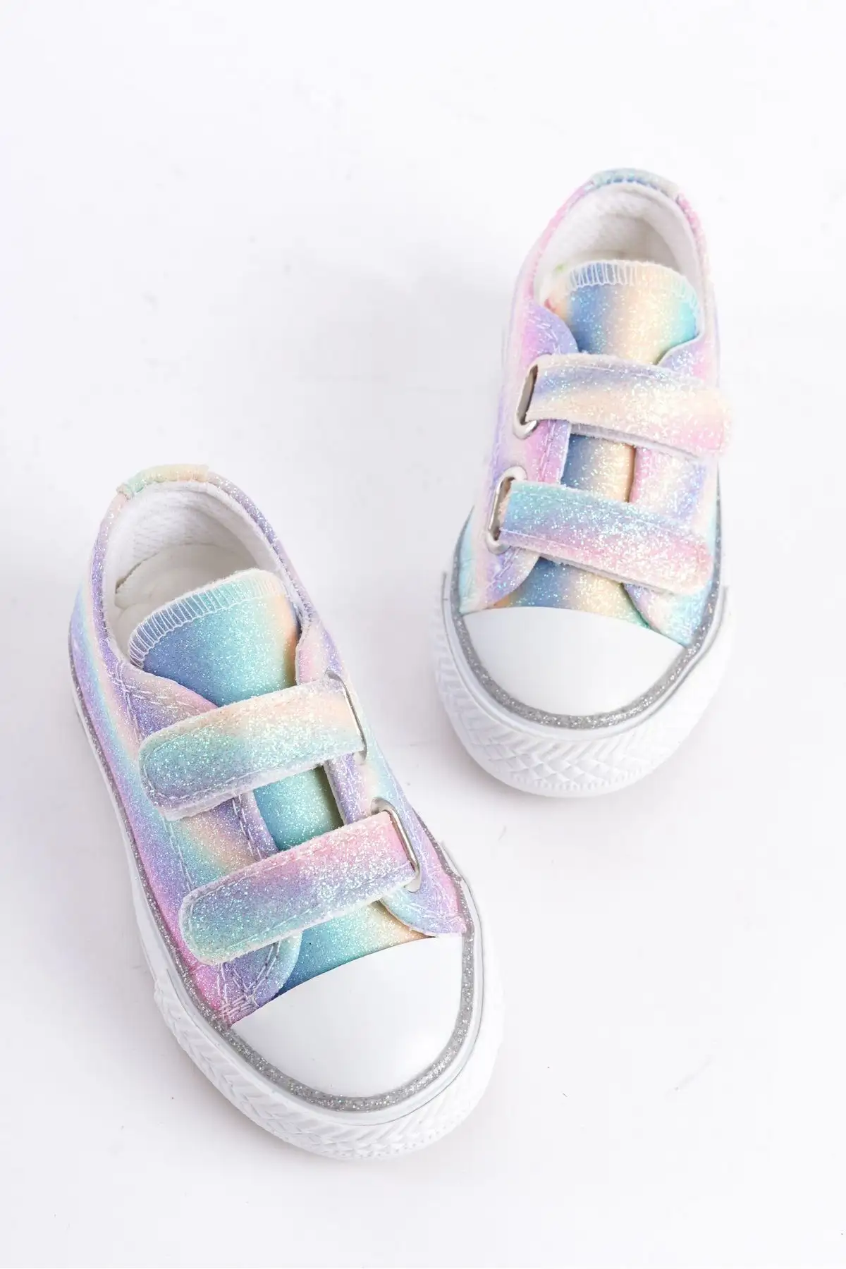 کفش دخترانه رنگین کمان Velcro فصل جدید کفش راحتی دخترانه ارتوپدی 21-30 روشن - 1395 کفش دخترانه رنگین کمان Velcro فصل جدید کفش راحتی دخترانه ارتوپدی 21-30 روشن - 1395