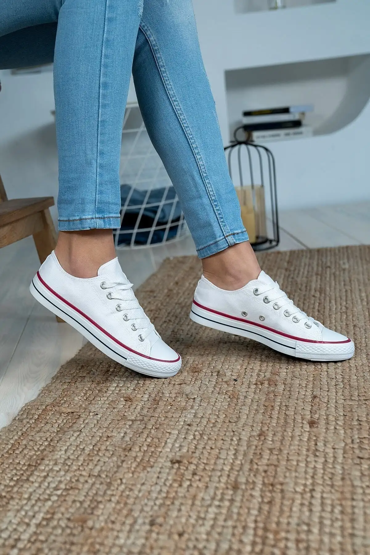 کتانی کتانی یونیسکس سفید مدل کفش اسپرت مدل کفش کتانی - 2259 کتانی کتانی یونیسکس سفید مدل کفش اسپرت مدل کفش کتانی - 2259