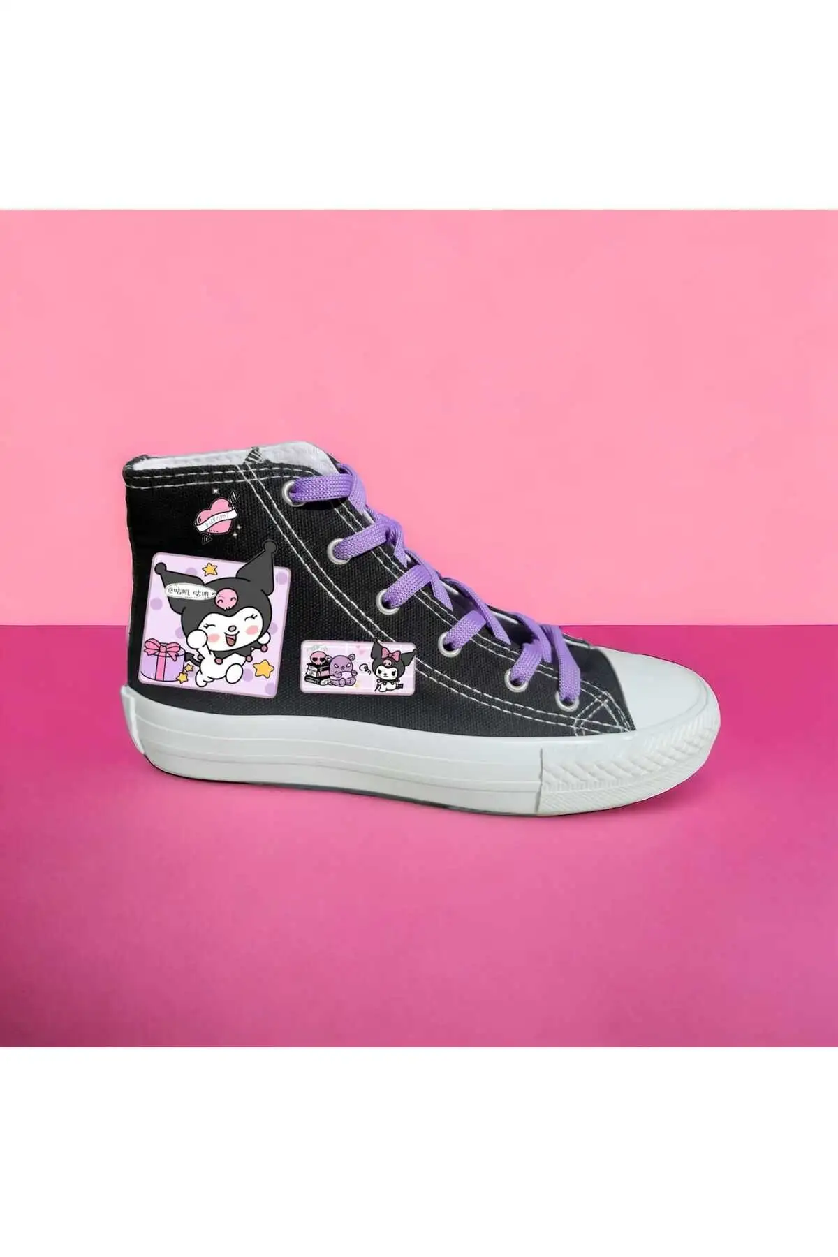 بوم کفش اسپرت دخترانه کتانی با چاپ کروم شیرین - 1607 بوم کفش اسپرت دخترانه کتانی با چاپ کروم شیرین - 1607