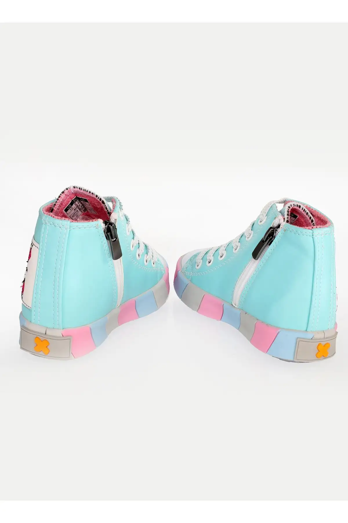 کفش کتانی دخترانه گربه پرنسس آبی - 1485 کفش کتانی دخترانه گربه پرنسس آبی - 1485