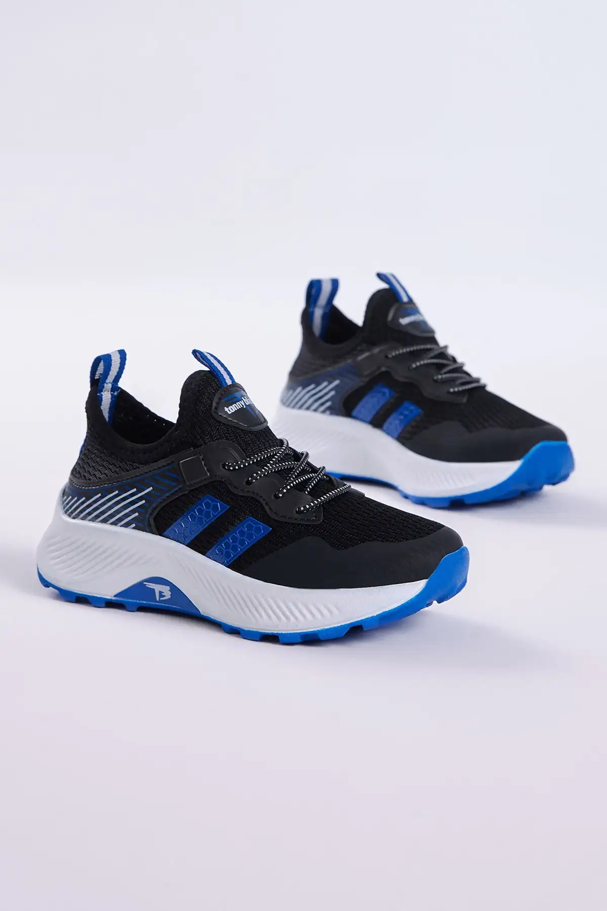 کفش کتانی توری پارچه ای راحت تنفسی ساکس مشکی یونیسکس بچه گانه - 1371 کفش کتانی توری پارچه ای راحت تنفسی ساکس مشکی یونیسکس بچه گانه - 1371