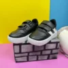 کفش کتانی بچه گانه روزانه Unisex Velcro سبک ضد لغزش کفش ورزشی مشکی راحت 100 - 1434