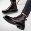 چرم واقعی ریکو فاقد ربات مردان پایه لاستیکی ، فاقد ربات - 2455