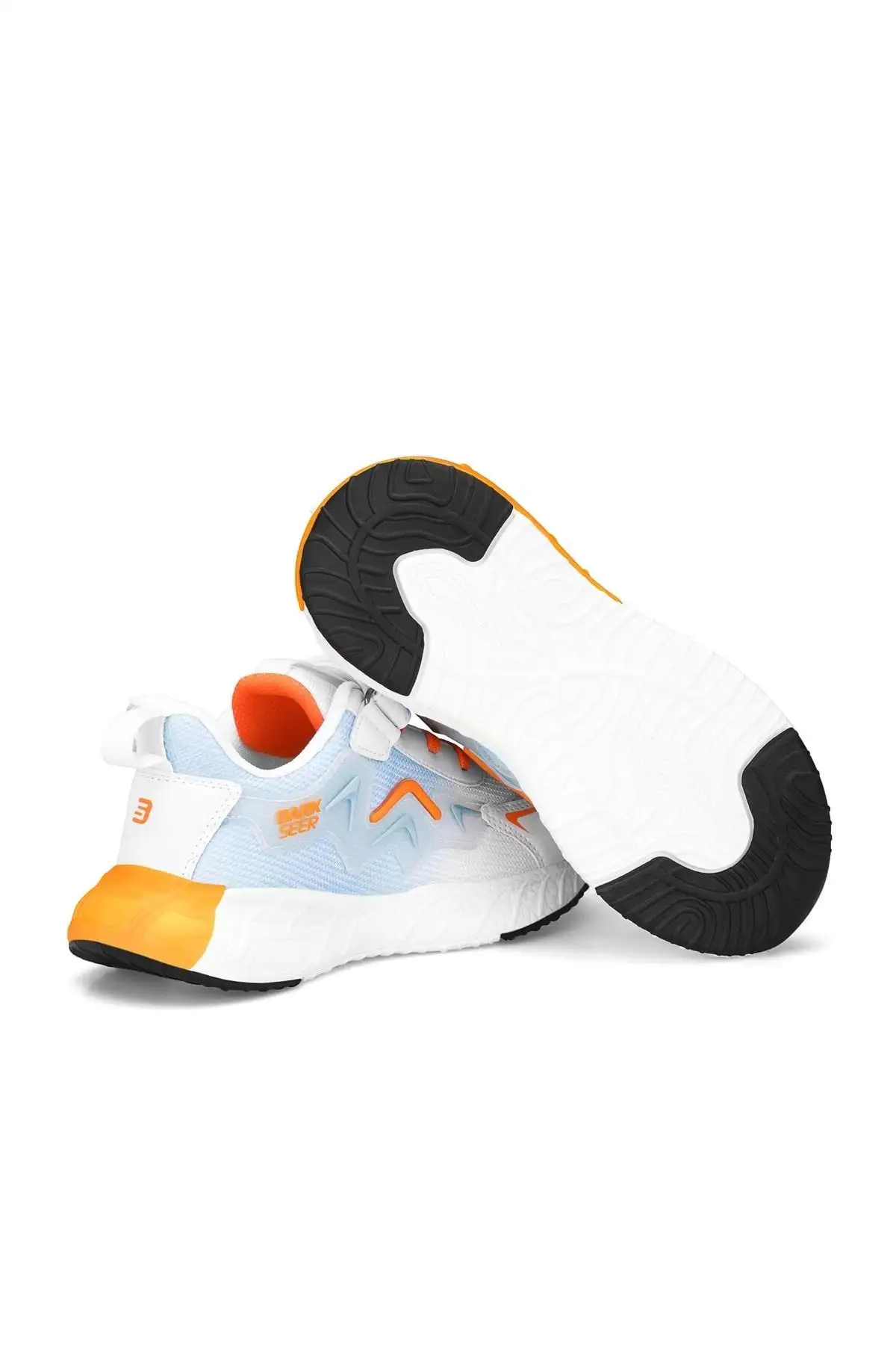 کفش ورزشی بچه گانه DS Mirana سفید آبی نارنجی - 1410 کفش ورزشی بچه گانه DS Mirana سفید آبی نارنجی - 1410