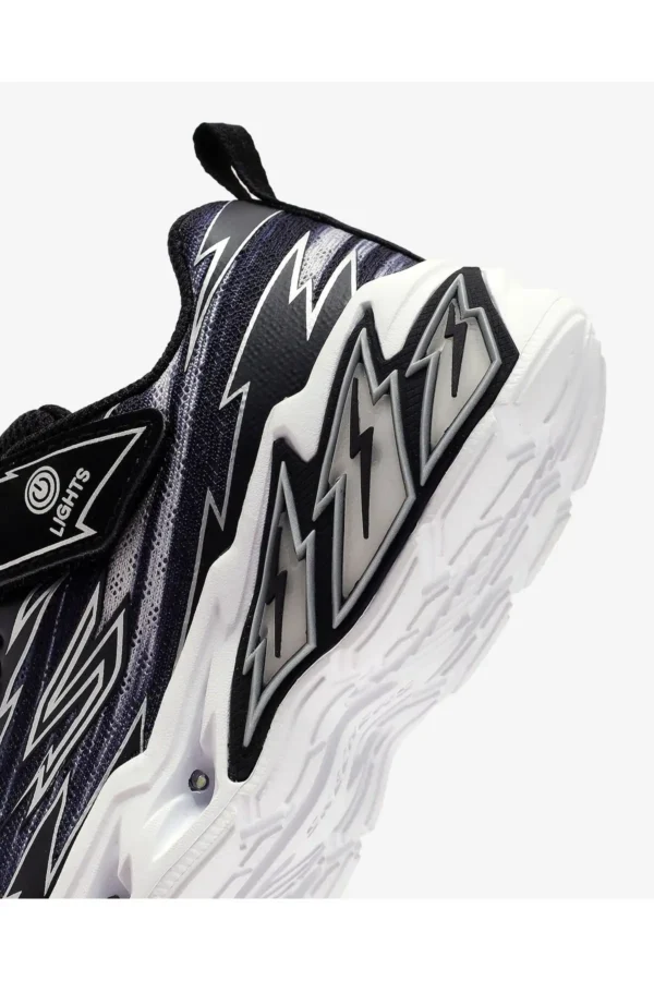 Light Storm 2.0 - Bolt-brights Big Boy Black Lighted Sports Shoes 400149l Bkgy - 1488