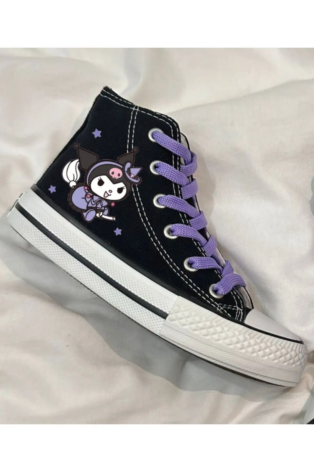 پرینت کورومی توری یاسی کتانی بچه گانه مشکی - 1399 پرینت کورومی توری یاسی کتانی بچه گانه مشکی - 1399