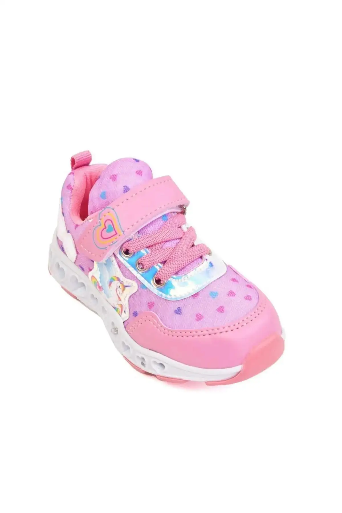 کفش ورزشی روشن دخترانه کفی آناتومیک - 1438 کفش ورزشی روشن دخترانه کفی آناتومیک - 1438