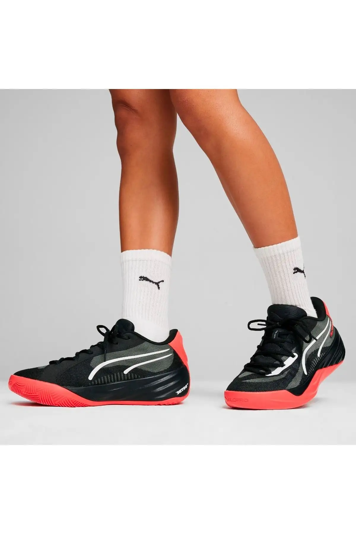 کفش بسکتبال مشکی Nitro Unisex All-pro - 1735 کفش بسکتبال مشکی Nitro Unisex All-pro - 1735