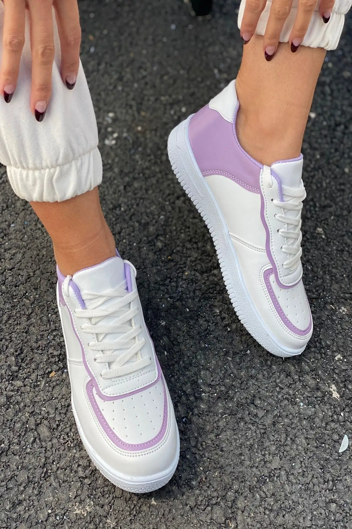 کفش ورزشی پایه هوای سفید (پایه 3 سانتی متر) - 2258 کفش ورزشی پایه هوای سفید (پایه 3 سانتی متر) - 2258