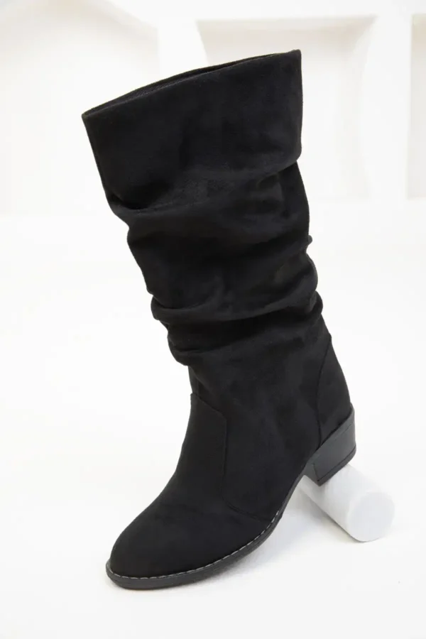 BLACK SUEDE WOMAN BOT & BOOTIE 15331 - 2396