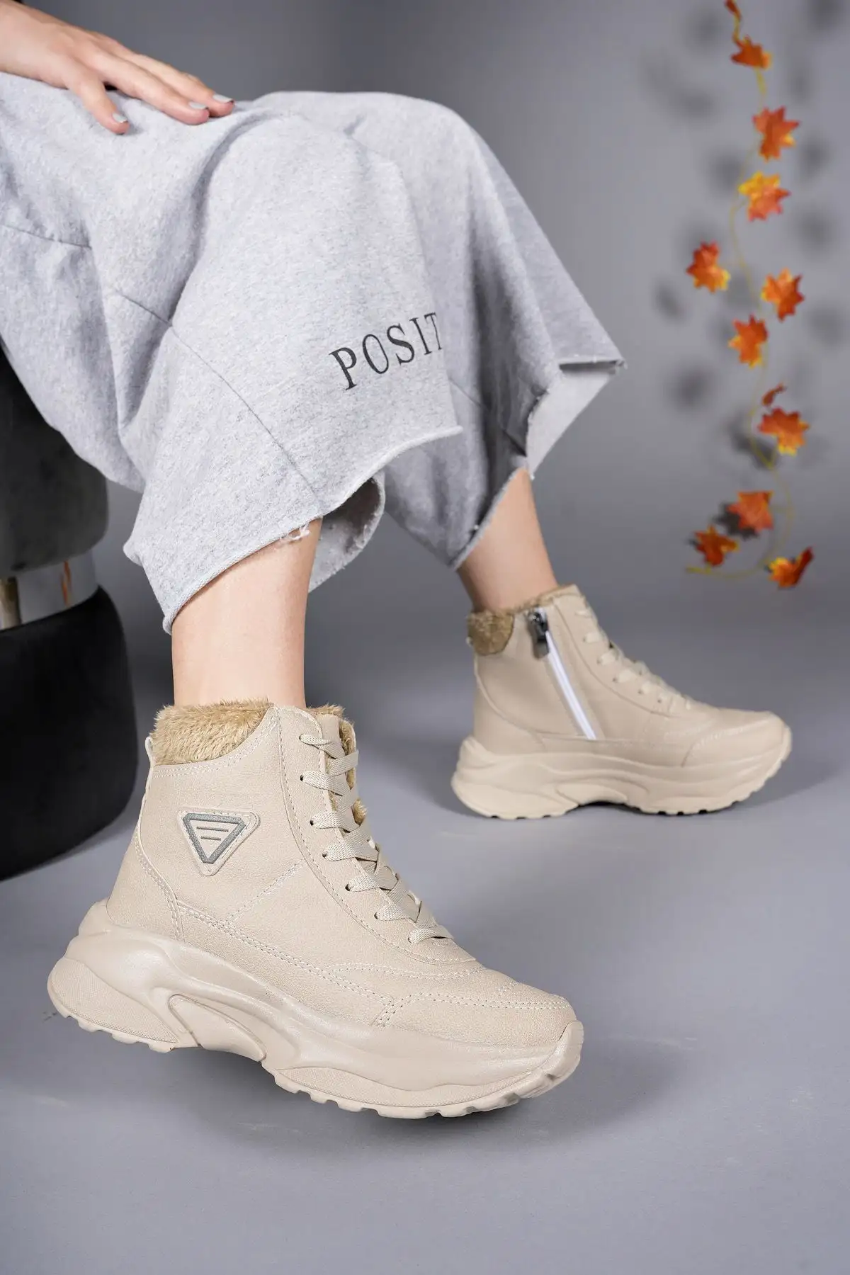 Beige Unisex Bot 0012123 - 2371 Beige Unisex Bot 0012123 - 2371