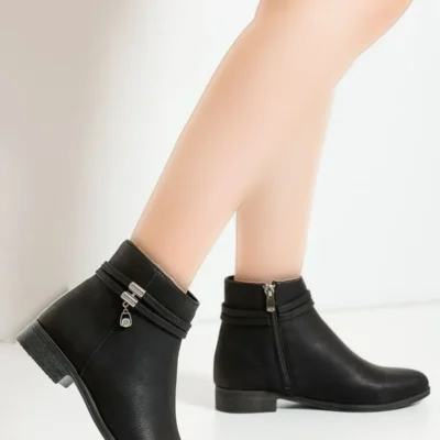 پوست سیاه پوست فلیپ زیپ زپرس گاه به گاه زمستان Slip PTK013 - 2384