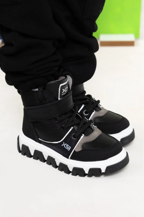BOT LACık و Zipper Boy Bot Black - 2356