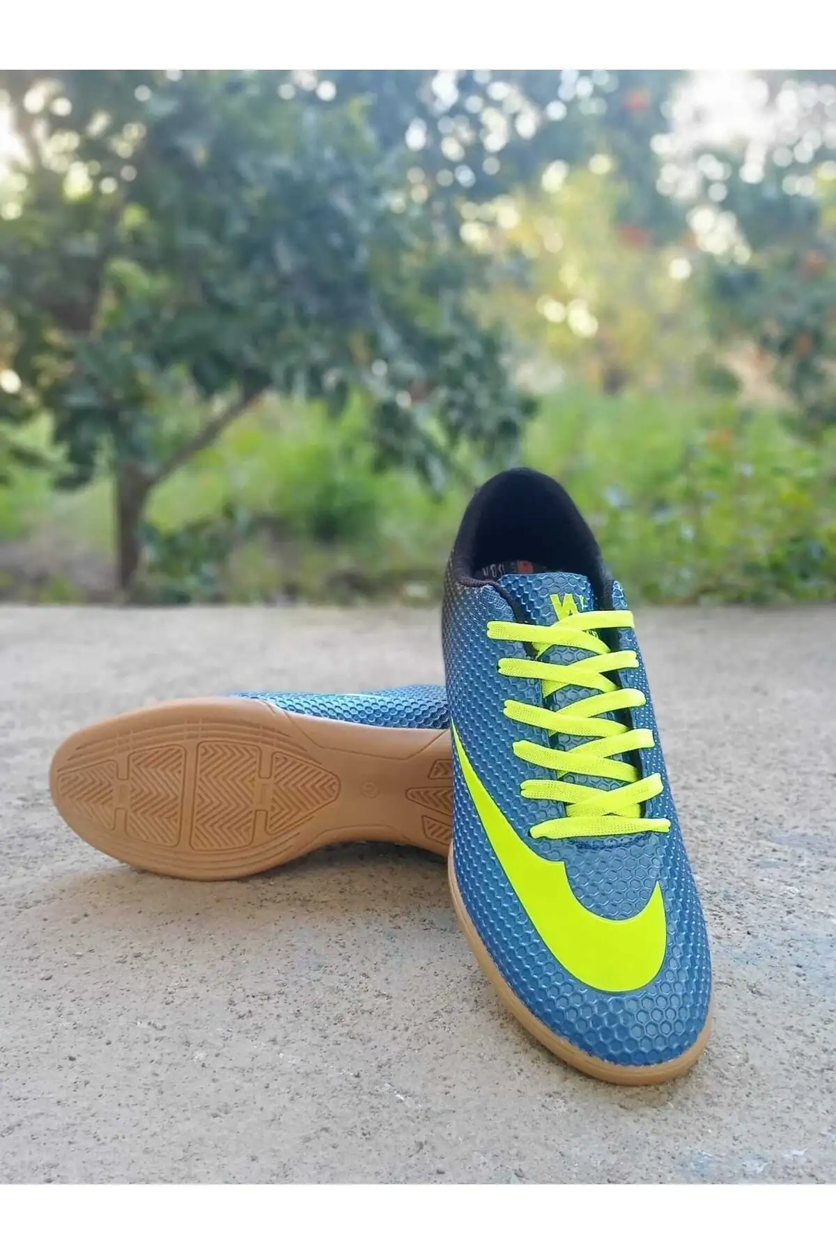 کفش داخلی فوتسال هندبال والیبال یونیسکس آبی زرد کفی لاستیکی بدون لغزش Pomem Parkurashoes - 1836 کفش داخلی فوتسال هندبال والیبال یونیسکس آبی زرد کفی لاستیکی بدون لغزش Pomem Parkurashoes - 1836