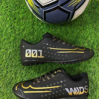 کفش فوتبال Yusufshoes Spikeless Mds001 Black Gold Astroturf - 1848