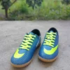 کفش داخلی فوتسال هندبال والیبال یونیسکس آبی زرد کفی لاستیکی بدون لغزش Pomem Parkurashoes - 1836