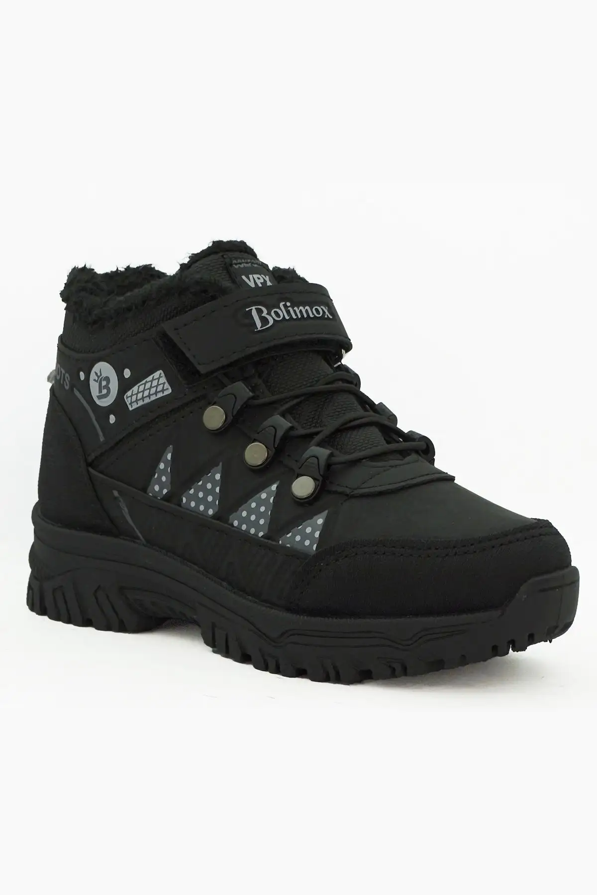 قایق بچه های خزدار زمستانی سیاه و سفید T -Rock - 2368