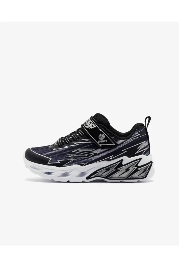Light Storm 2.0 - Bolt-brights Big Boy Black Lighted Sports Shoes 400149l Bkgy - 1488